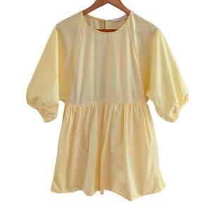 Zara Yellow Cotton Skort Dress Size XS